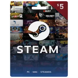 Steam gift card 5 USD - Global