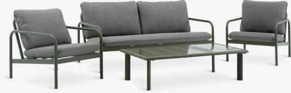 Lounge garnitura TEGLUM 4,5os. masl. zelena