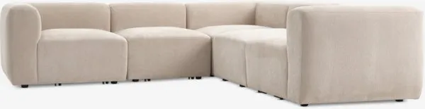 Modularna ugaona garnitura SKEJBY bež tkanina