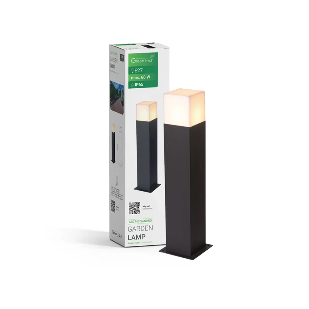 GreenTech LED vrtna svjetiljka SANDRO, E27, IP65