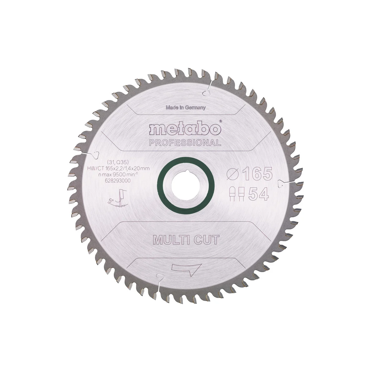 Metabo list kružne pile/cirkulara 165×20 Multi cut 628293000