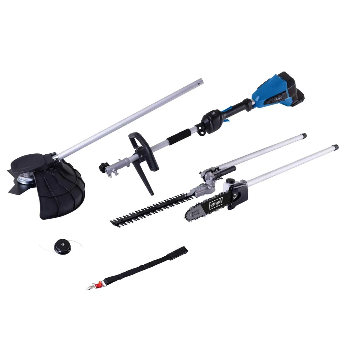 Scheppach aku multifunkcionalni trimer Brushless 4u1 IXES BC-MFH400-X – Solo