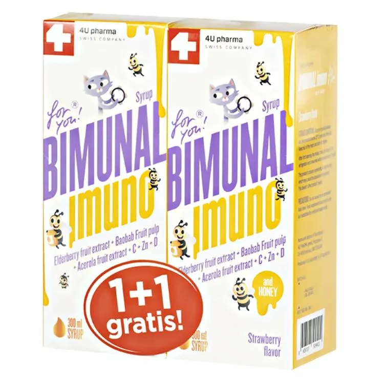 BIMUNAL Imuno sirup 300ml (1+1 GRATIS)