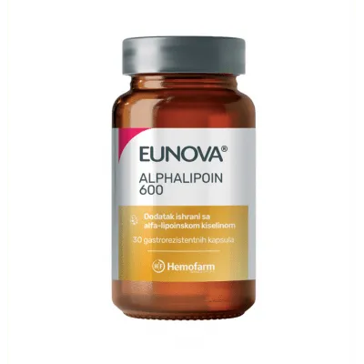 EUNOVA Alphalipoin  600mg  30 kapsula