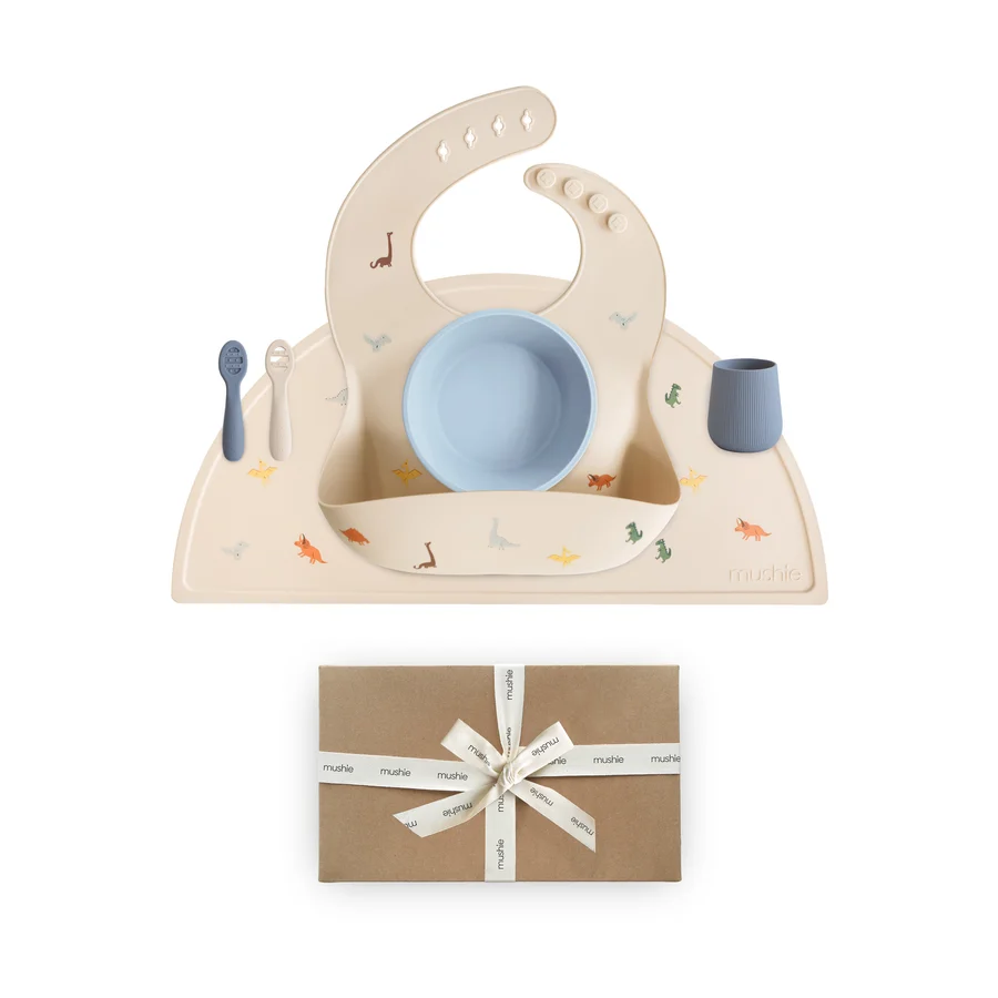 MUSHIE Set za hranjenje – dinosaurs