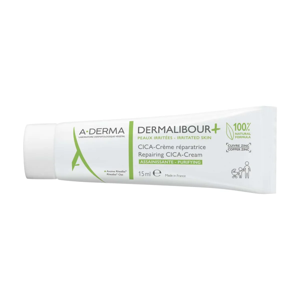 A-Derma Dermalibour+ obnavljajuća CICA krema 15 ml