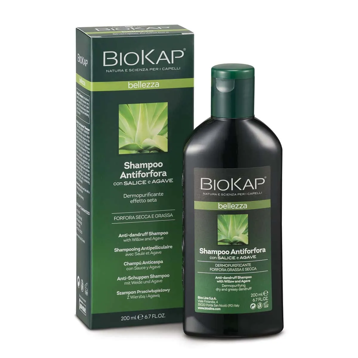 BioKap šampon protiv peruti sa brezom i agavom 200 ml