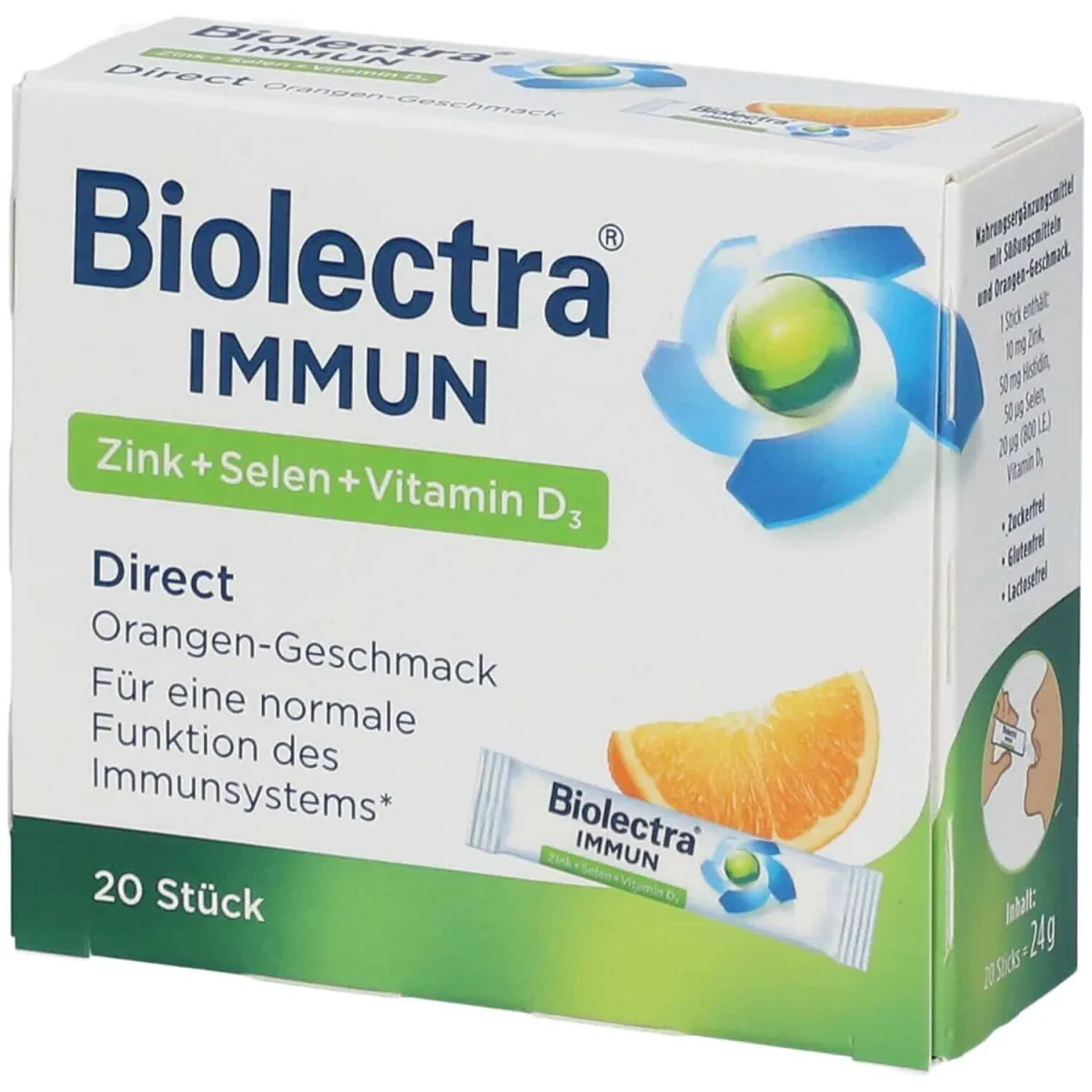 Biolectra IMMUNE cink + selen + vitamin D3 a20