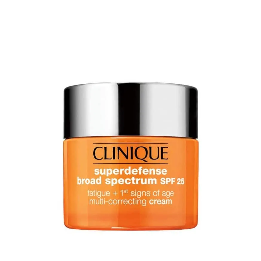 Clinique Superdefense Broad Spectrum SPF 25 Fatigue + 1st Signs Of Age Multi-Correcting Cream – masna koža 30 ml