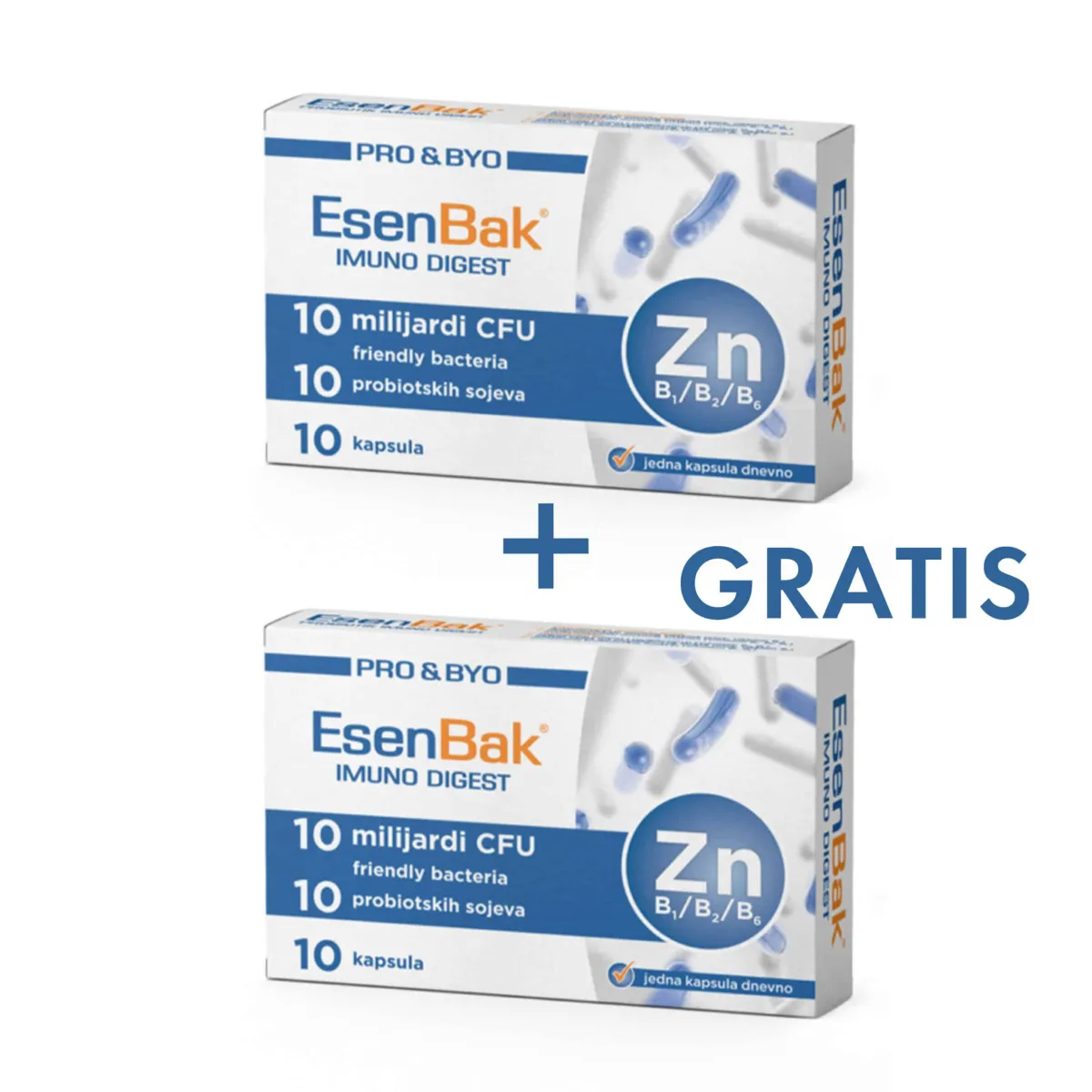 EsenBak Imuno Digest probiotik kapsule a10 1+1 GRATIS