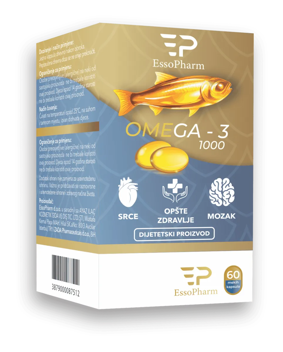 EssoPharm Omega 3 1000mg a60 1+1 GRATIS