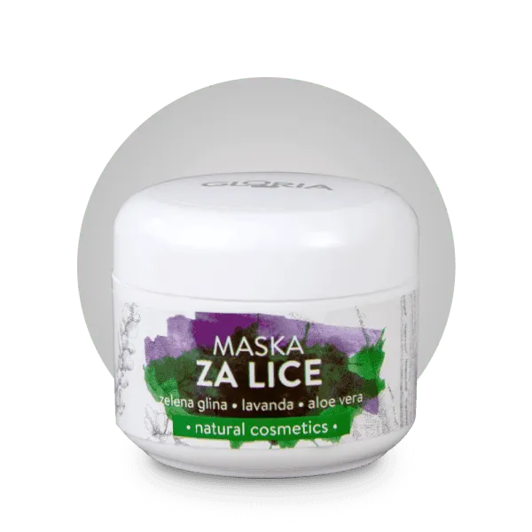 Gloria maska za lice zelena glina 50 ml