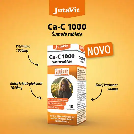 Jutavit Ca C 1000 šumeće tablete A10