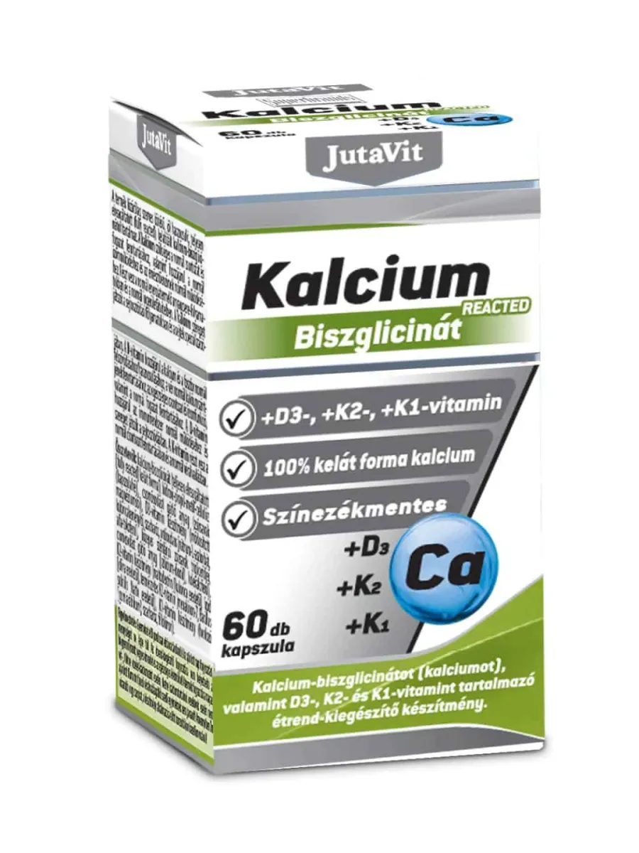 Jutavit Kalcij Bisglicinat+D3+K2+K1 vitamin, kapsule a60