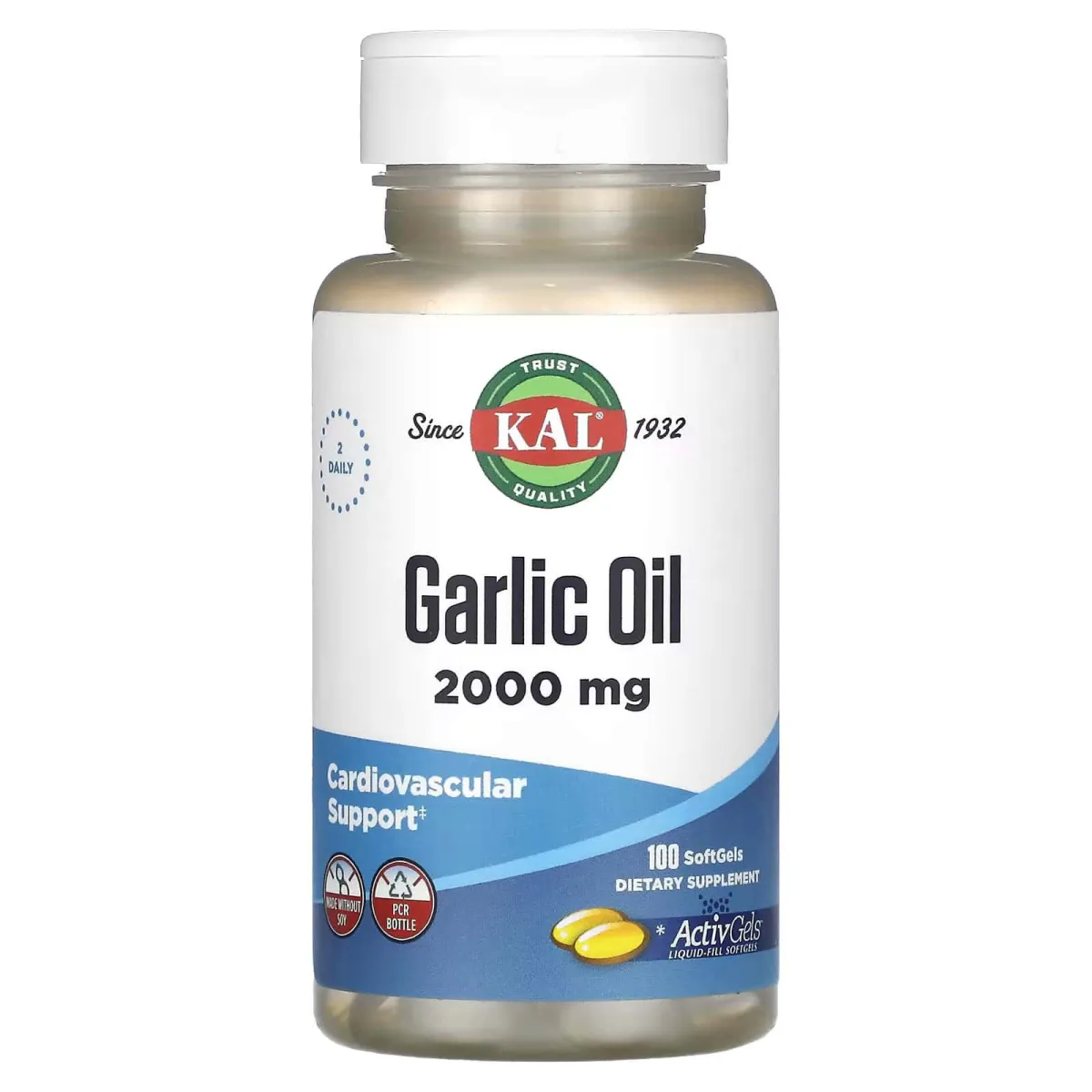 KAL Garlic Oil 2000 mg 100 kapsula