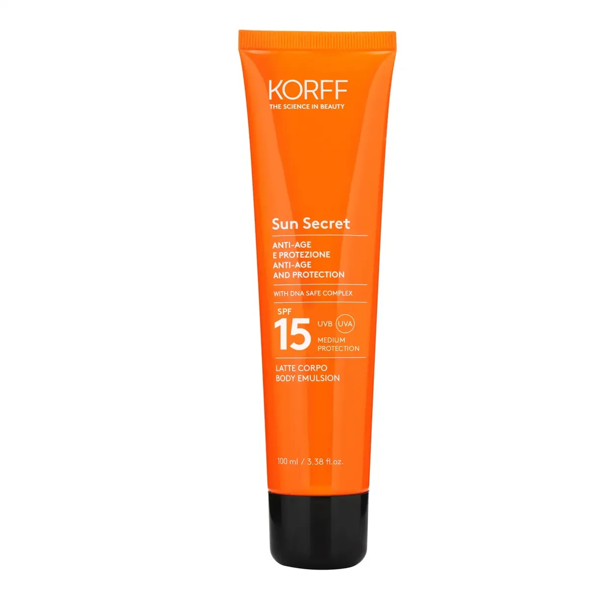 KORFF Sun Secret Lotion Protective And Anti-age SPF15 Body Emulsion 100 ml