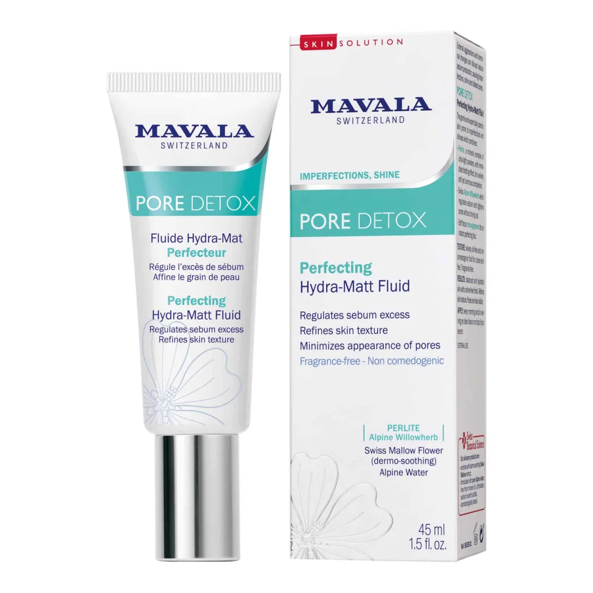 Mavala Pore Detox Perfecting Hydra-Matt Fluid 45 ml