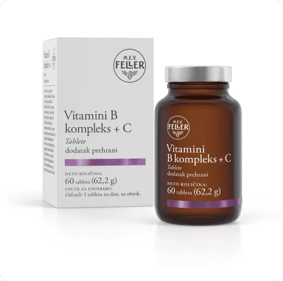 M.E.V. Feller® Vitamini B kompleks + C tablete a60