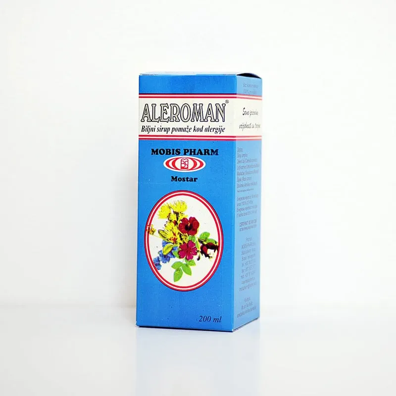 Mobis Pharm Aleroman biljni sirup pomaže kod alergije 200 ml