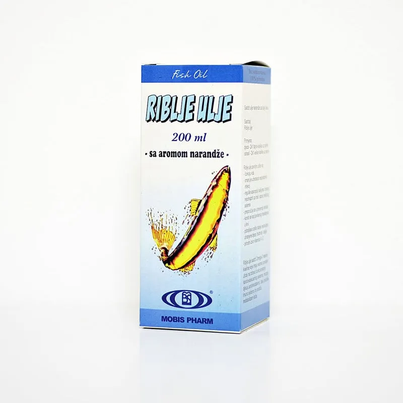 Mobis Pharm Riblje ulje s aromom narandže 200 ml