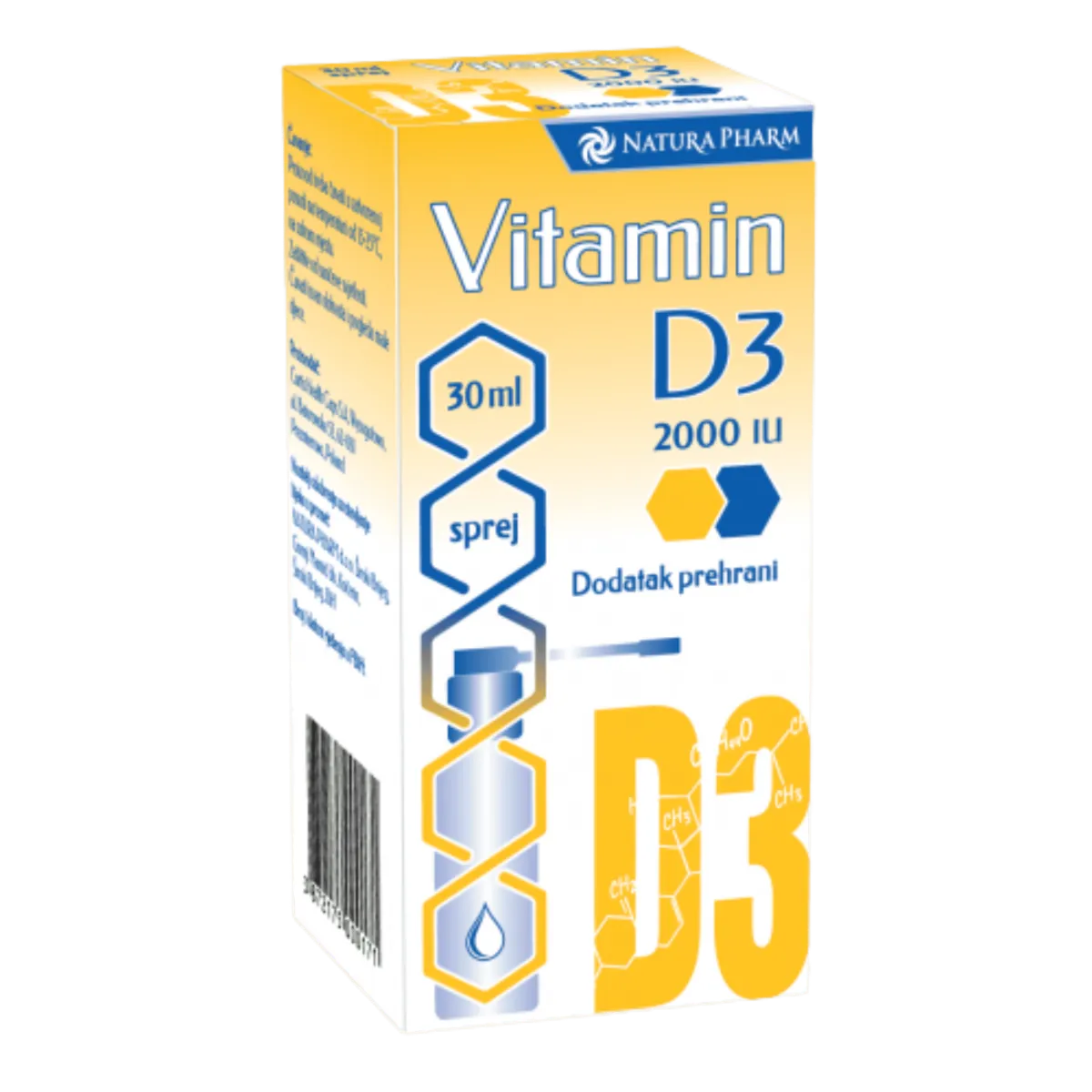 Natura Pharm Vitamin D3 2000 IU 60 kapsula 1 + 1 GRATIS