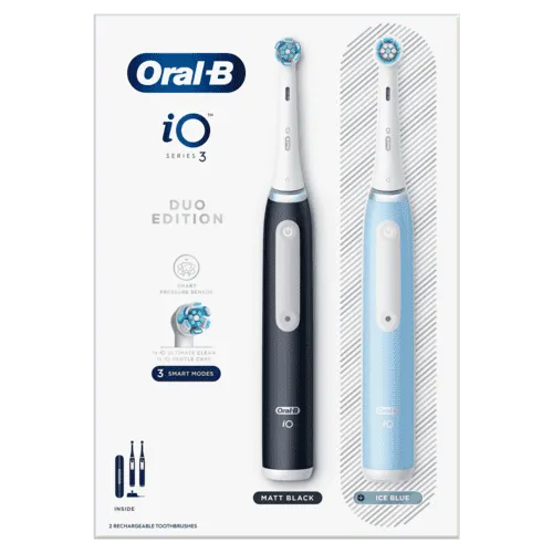 Oral-B iO Series 3 Duo Edition Matt Black + Ice Blue