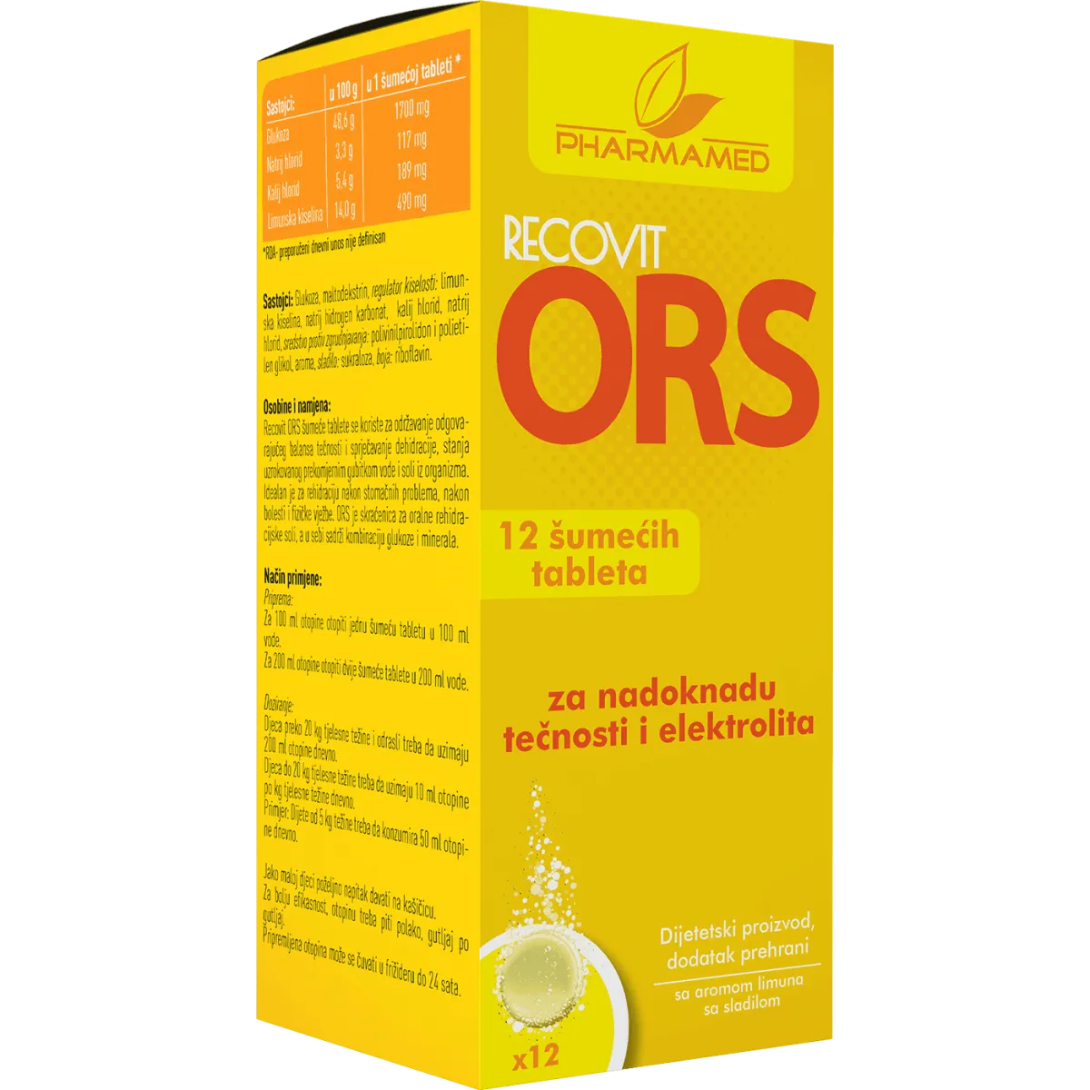 RECOVIT ORS šumeće tablete a12