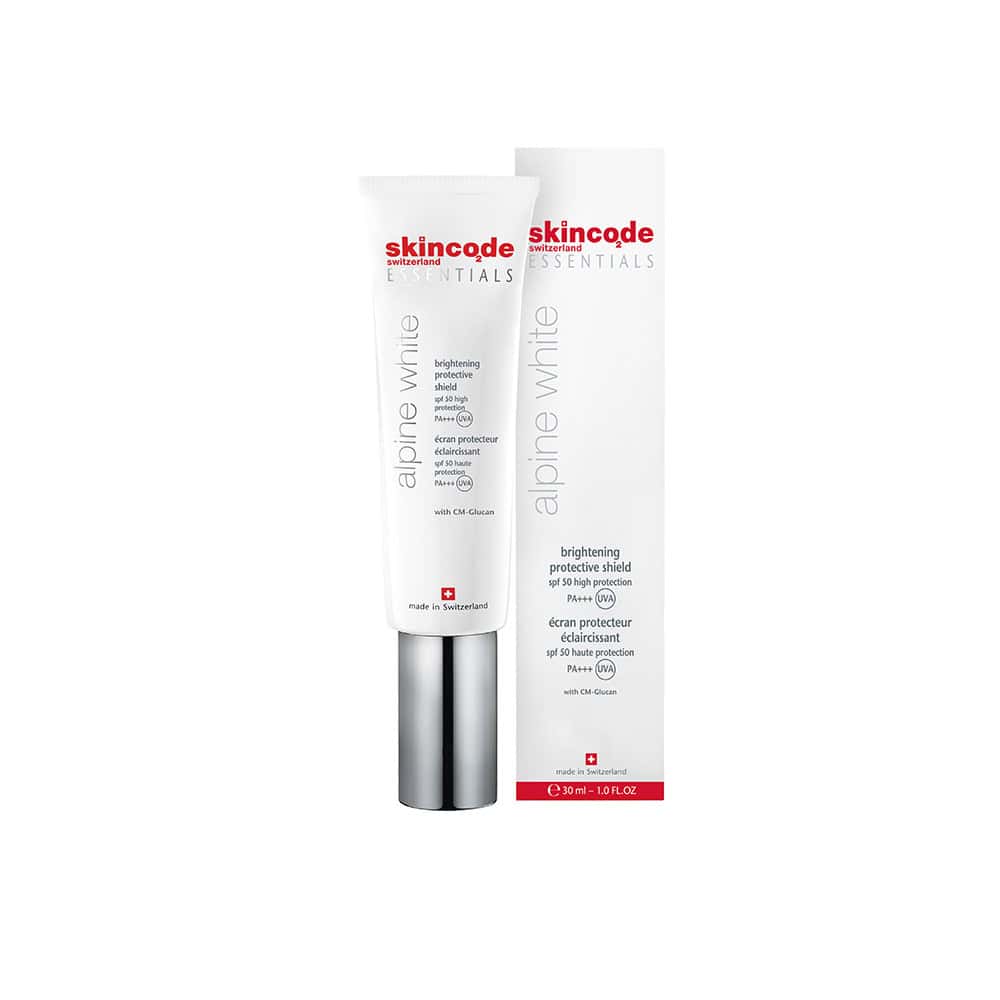 Skincode Essentials Alpine White Brightening Protective Shield SPF50 fluid 30 ml