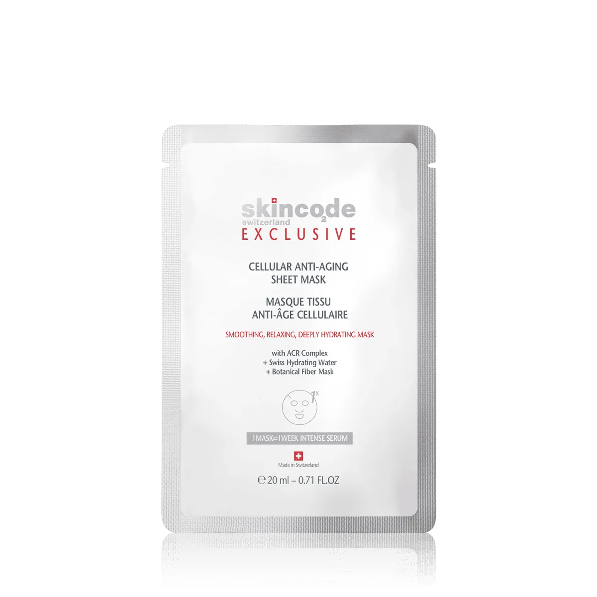 Skincode Exclusive Cellular Anti-Aging Sheet Mask maska 1×20 ml 1 kom