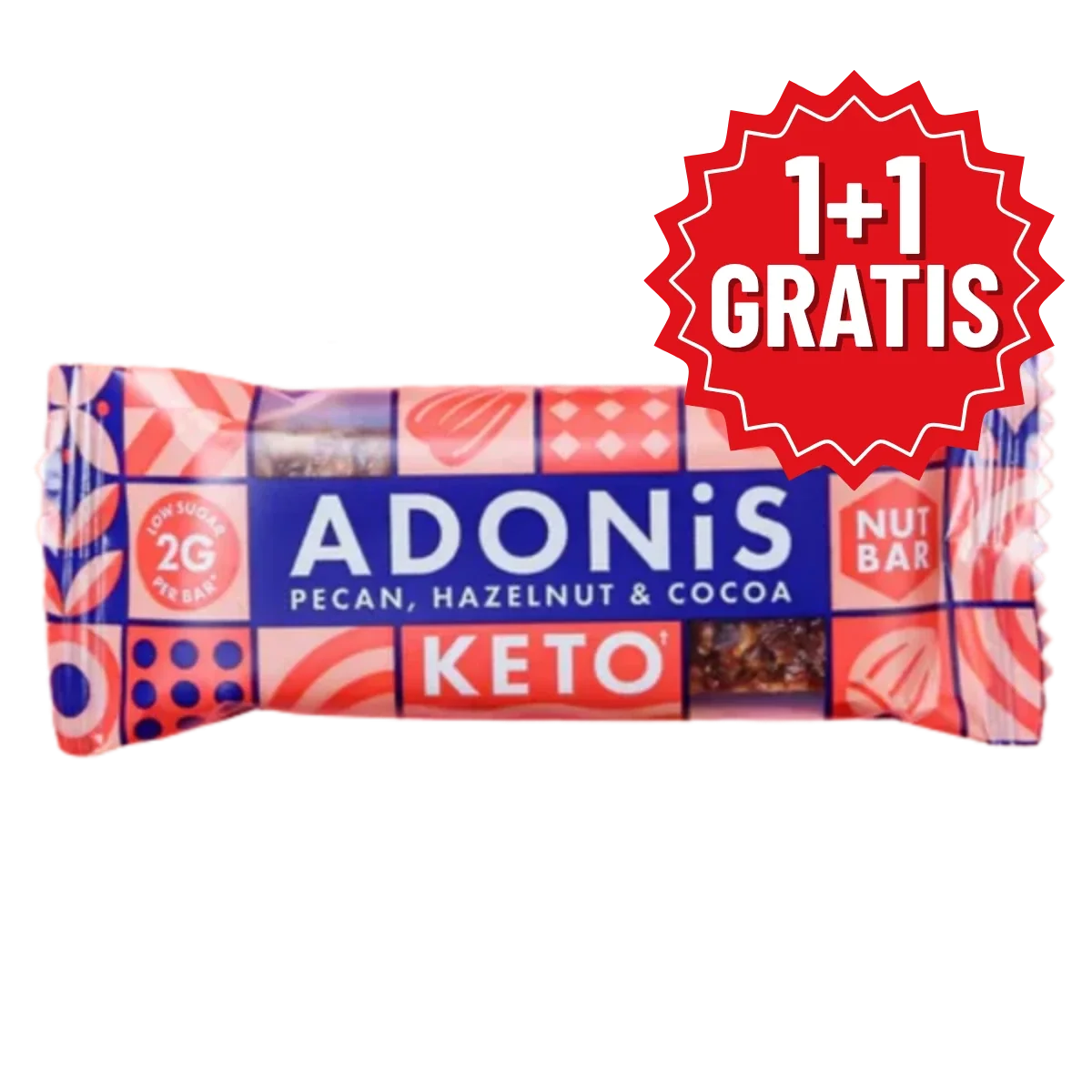 ADONiS Keto Nut Bars 1+1 GRATIS