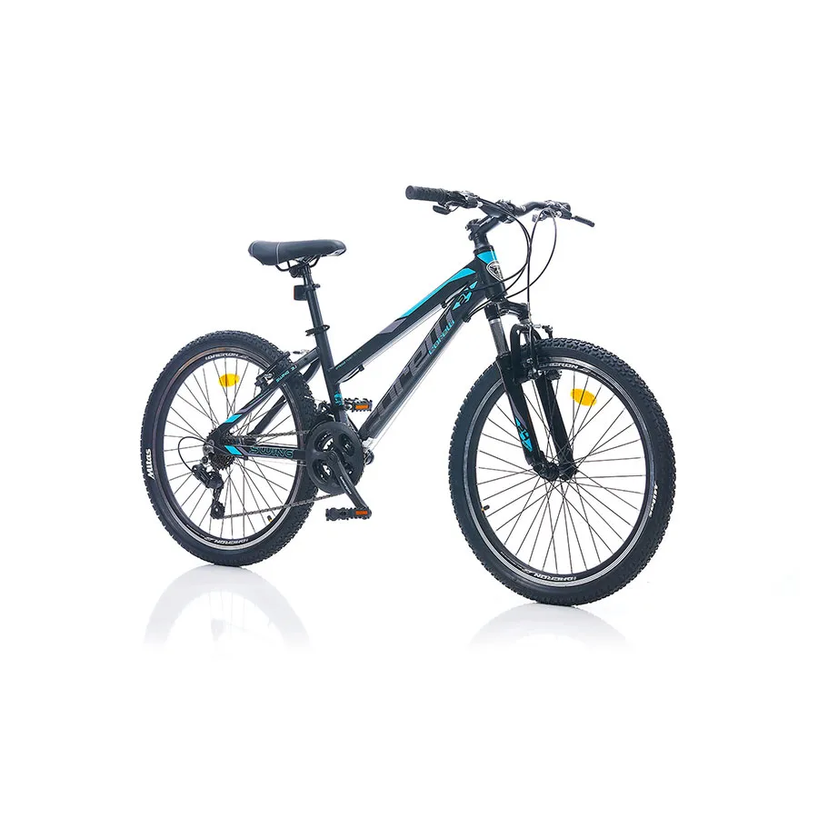 Corelli Bicikl Swing 3.1.24  ALU BLACK-GREY-TURQUOISE
