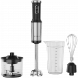 AENO HB4B Hand Blender Set, 1200W, Tiger Teeth Cutter, Whisk, Black