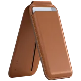 SATECHI Vegan-Leather Magnetic Wallet Stand (Brown)