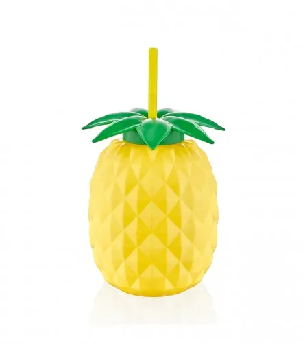 Čaša ananas sa slamkom 800ml L-00807