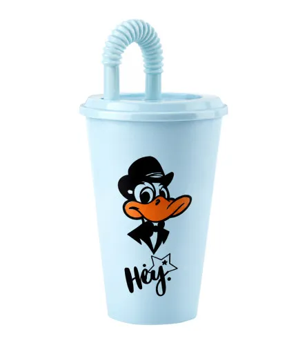 Čaša sa slamkom 450ml L-00750