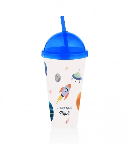 Čaša sa slamkom dječija 700ml L-00849