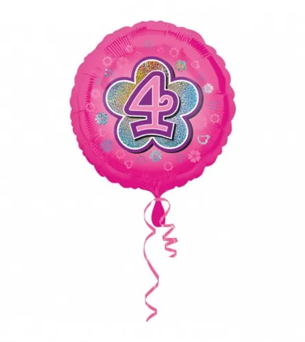 Balon rozi br.4 43cm FLOWERS 2954601