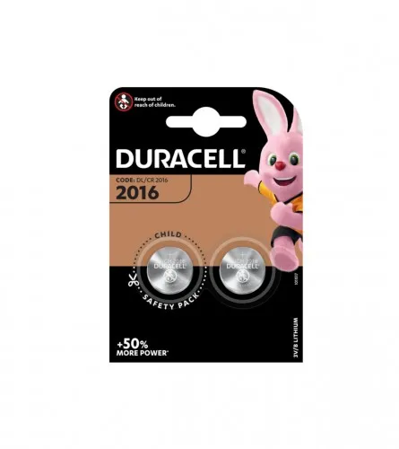 Baterije Lithium CR2016 X2 Duracell CR2016DURB2