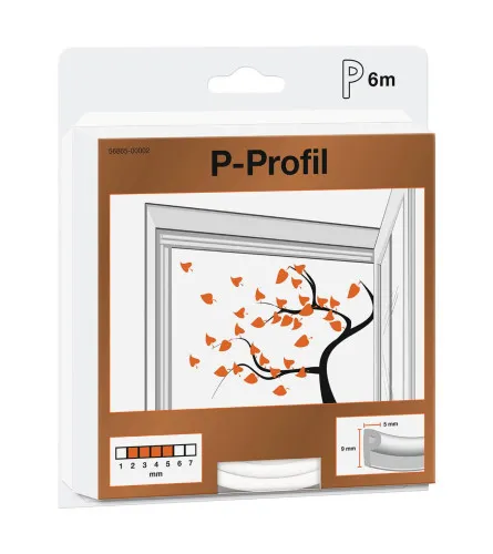 Dihtung P profil smeđa 6m-9mm