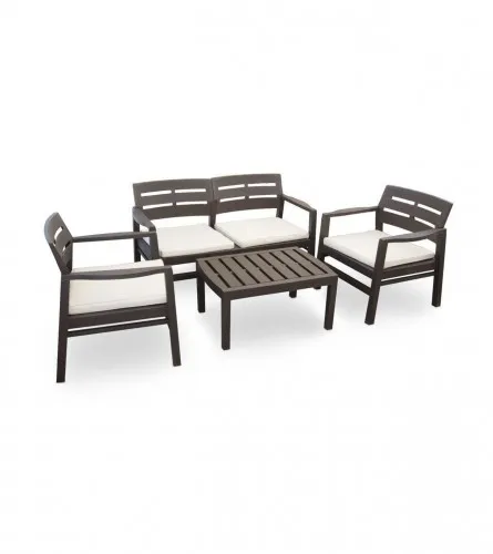 Garnitura Java sa jastucima Antracit (STO+2 STOLICE+SOFA)