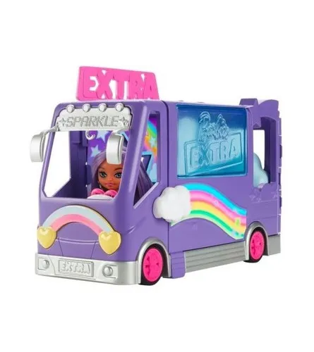 Igračka autobus sa Barbie extra mini HKF84