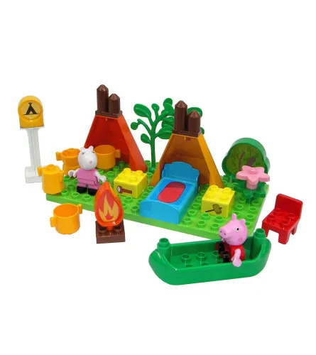 Igračka kocke za slaganje Peppa Pig Camping 6568