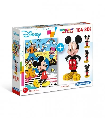 Igračka puzzle 104/1 3D Mickey 187991