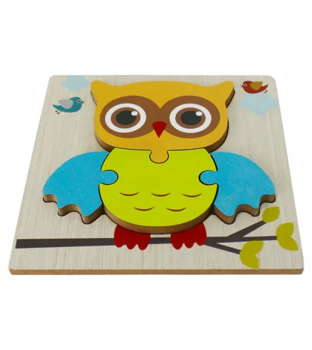 Igračka puzzle drvene sova 4/1 T5001