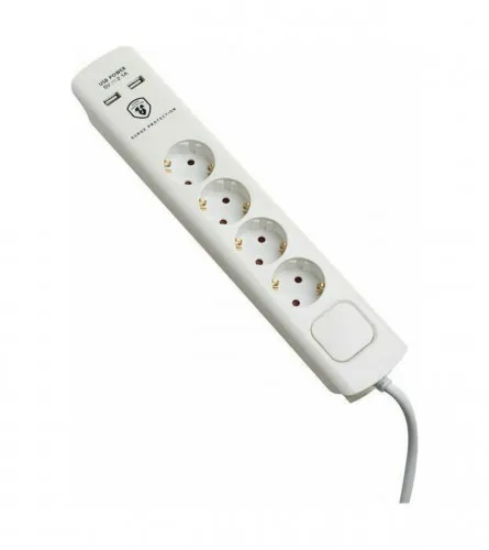 Kabal produžni sa prekidačem 3x1,5mm 2xUSB GES-160