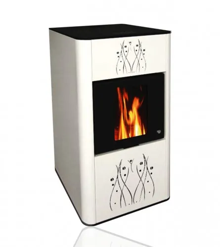 Kamin na pelet 15kW 32030002 Bijeli