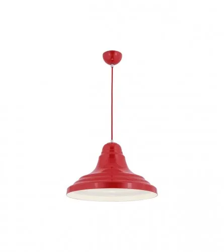 Luster E27 60W Steel 2111 Crveni
