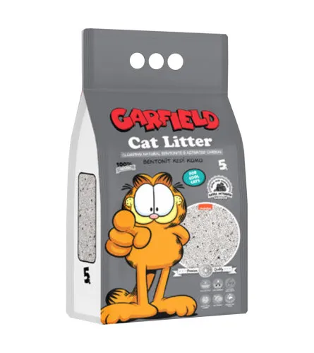 Pijesak za mačke 5L Garfield Carbon