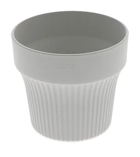 Saksija Tiny 12 Snow fi11,5cm Siva