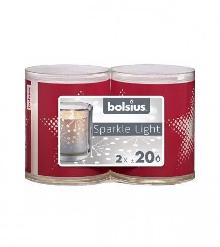 Svijeća u čaši Sparkle Light 2/1 Bolsius